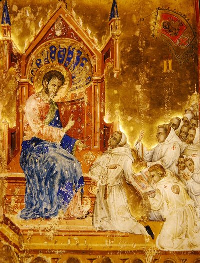 The Brothers Present the Rule to St. Mark, from a Mariegola of the Lay Guild of St. Mark by Italian School